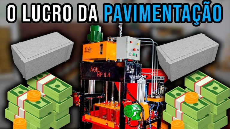 máquina para pavimentação e paver