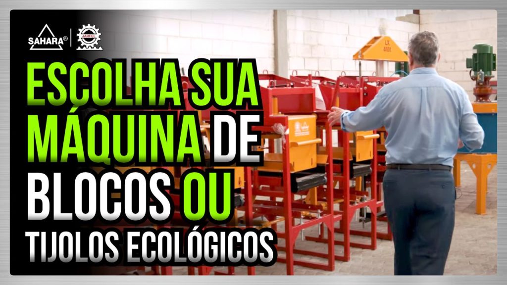 máquinas para blocos e tijolos ecológicos